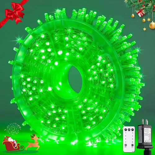 Vista 17 de JMEXSUSS 200 luces LED de Pascua al aire libre e interior para decoraciones, 66 pies conectables pastel luces de Pascua cadena de alambre