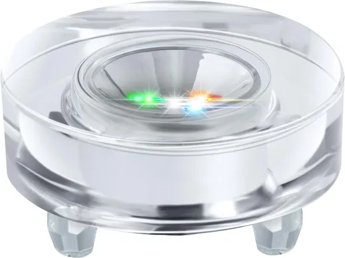 Vista 9 de IFOLAINA Base de luz LED de cristal para exhibición 3D - Pedestal para figuritas de arte de vidrio - Soporte multicolor - Cambio de color - Con