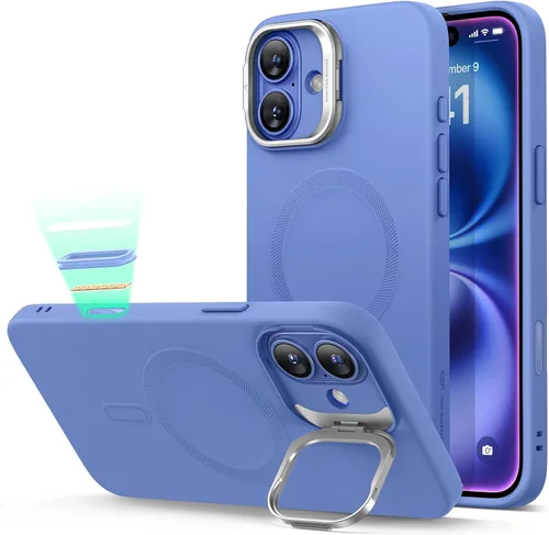Vista 102 de ESR Funda para iPhone 13 Pro, compatible con MagSafe, protección de grado militar a prueba de golpes, soporte de anillo de cámara integrado, funda