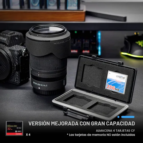 Vista 2 de Soporte para tarjeta CF, resistente al agua, resistente al agua, para tarjetas flash compactas para Canon 400D 350D 50D 40D 30D 7D Mark II 7D 5DS R