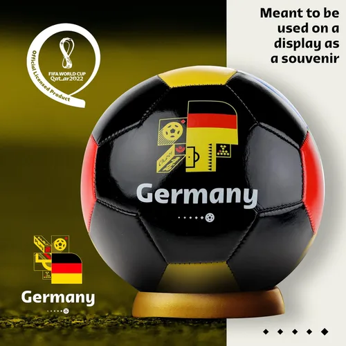 Vista 7 de Capelli Sport Copa Mundial de la FIFA Qatar 2022, exhibición de recuerdo de balón de fútbol, con licencia oficial para jugadores de fútbol jóvenes