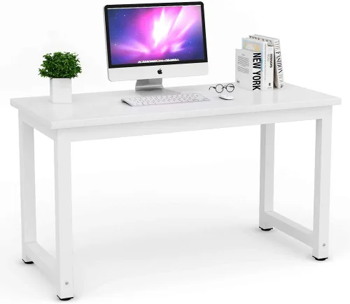 Vista 23 de Mesa para computadora Tribesigns moderna estilo sencillo para PC, portátil, estudio, moderna estación de trabajo para el oficina en casa