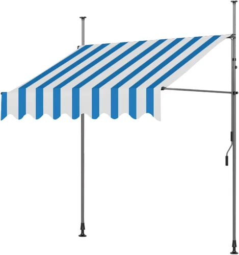 Vista 10 de SHOGUM toldo retráctil para patio exterior, toldos de patio para sombra y lluvia, toldo retráctil manual para patio, toldos portátiles de 6.56 pies