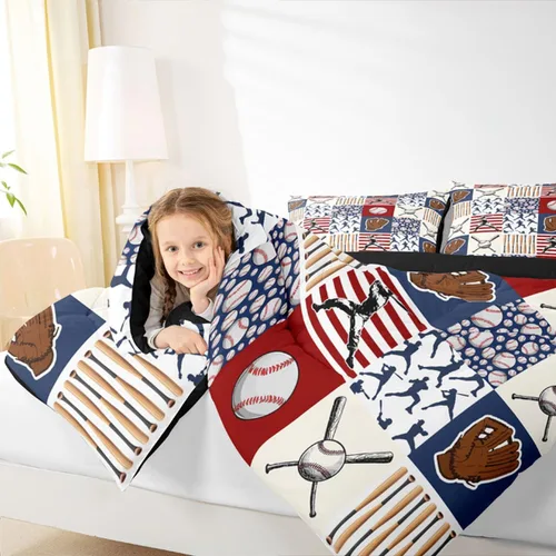 Vista 94 de Juego de ropa de cama de baloncesto para niños y adolescentes, juego de edredón deportivo para niños, tamaño matrimonial, suave, ligero, decoración