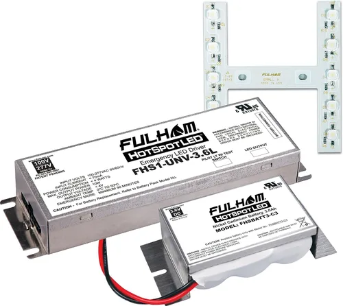 Vista 9 de Fulham Lighting FHSKITT08LHD HotSpot1 LED Kit de respaldo de batería de emergencia