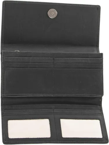 Vista 4 de Lady Conceal Hope RFID - Cartera de cuero con cordones, Negro -, Cartera triple plegable