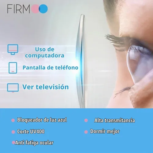 Vista 7 de Firmoo - Gafas con bloqueo de luz azul para lectura de computadora, diseño de ojo de gato, marco de acetato para mujeres con bisagra de resorte