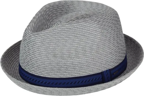 Vista 2 de Bailey of Hollywood Mannes - Sombrero trenzado Fedora Trilby para hombre Amphora