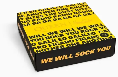 Vista 2 de Happy Socks x Queen Men's Gift Box, 4 Pairs of Crew Socks