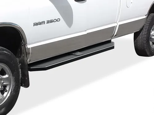 Vista 7 de iBoard placas todoterreno para 2002-2008 Dodge Ram 1500 2003-2009 Ram 2500/3500 cabina cuádruple, Negro
