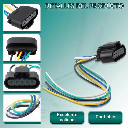 Vista 2 de AUTOKAY Conector de faro delantero para Chevrolet Impala LS LT 2006-2013 2.5L 3.6L Adaptador hembra, conector para arnés de cableado, para faros