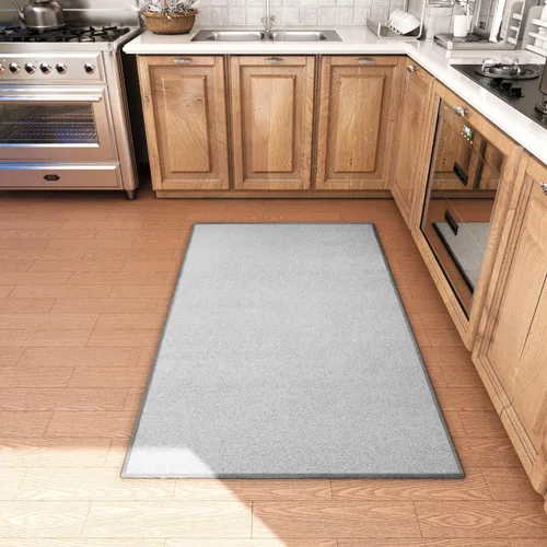 Vista 23 de AREDO Alfombra de pasillo con parte trasera de goma antideslizante, alfombra de piso suave lavable para cocina, pasillo, entrada