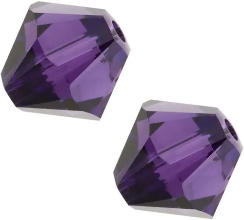 Vista 11 de Adabele - 200 cuentas de cristal bicono sueltas y facetadas pequeñas de 0.16 pulgadas, color ámbar, compatibles con cristales de Swarovski 5301/5328
