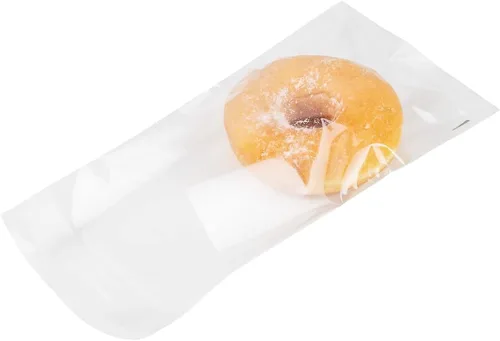 Vista 17 de Restaurantware -Bolsas de golosinas de 4 x 3 pulgadas, 100 bolsas para galletas para microondas - Diseño de labios y cinta, resistente al calor