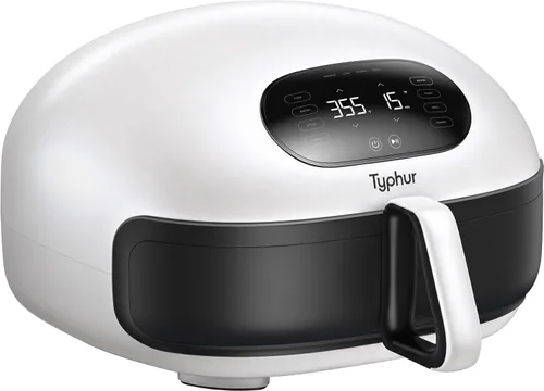 Vista 12 de Typhur Dome 2 AI - Freidora de aire extra grande mejorada con IA, con flujo de aire superior, freidora digital inteligente autolimpiante con cesta
