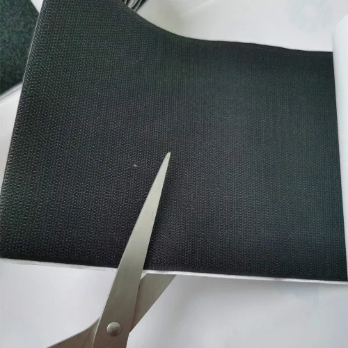 Vista 3 de Cinta autoadhesiva de sujeción de gancho y bucle de 6 pulgadas de ancho, tiras resistentes de 1 yarda (negro, 6 pulgadas x 1.1 yarda)