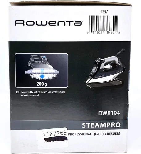 Vista 7 de Rowenta Steam Pro - Plancha profesional de 1800 vatios con encendido/apagado automático, 400 agujeros