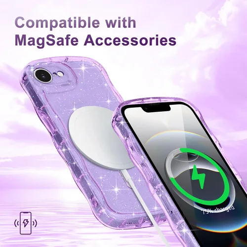 Vista 374 de Pepmune Funda magnética para iPhone 17 Pro Max, color rosa