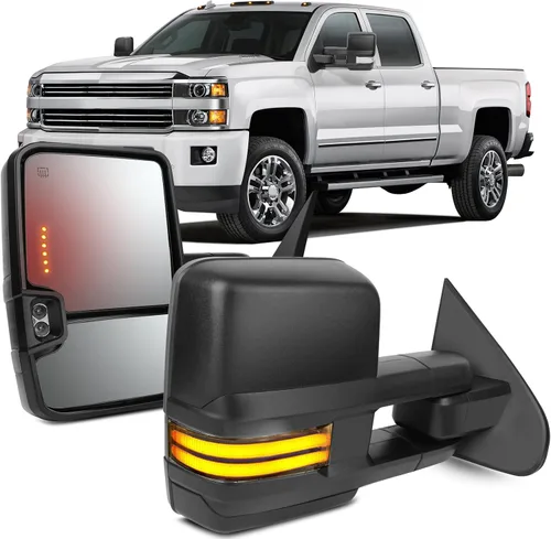 Vista 18 de OCPTY Espejos de remolque sin calefacción, para el lado izquierdo del conductor derecho del pasajero, aptos para 1988-2001 para Chevy para Gmc C3500