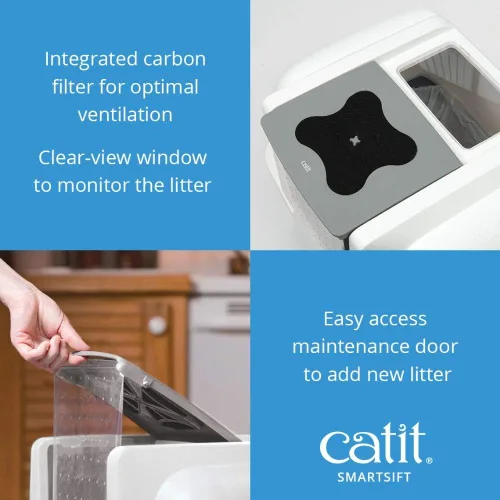 Vista 4 de Caja sanitaria automática para gatos Hagen Catit SmartSift, Bronceado