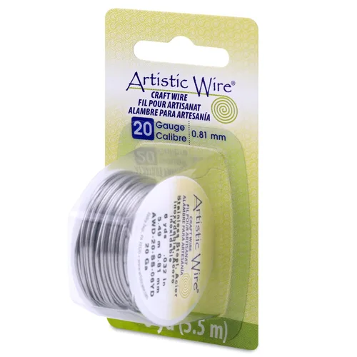 Vista 22 de Artistic Wire, Alambre de acero inoxidable calibre 18, 57 pies
