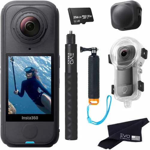 Vista 12 de Insta360 Paquete de buceo X4 Air Cámara de acción 8K 360 más ligera para aventuras épicas, lentes reemplazables, para acción, viajes, vlogging. El