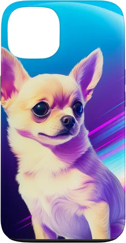 Vista 7 de Chihuahua Dog Retro Rainbow para Chihuahua Dog Lovers Case para iPhone 17