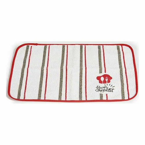 Vista 4 de Salvamantel Kinvara Bon Appetit Blanco Rojo 33 x 0,3 x 48 cm (12 Unidades)