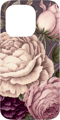 Vista 14 de Elegant Blush Pink & Purple Vintage Floral Rose & Peony Case for iPhone 17