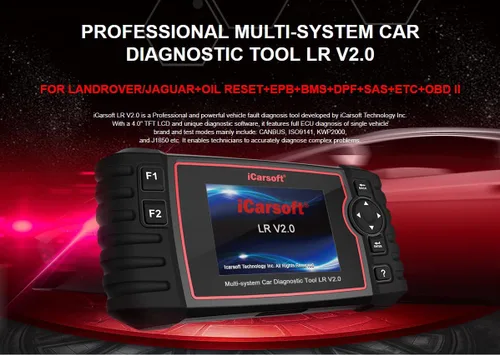 Vista 7 de iCarsoft - Herramienta de diagnóstico profesional multisistema LR V2.0 compatible con Landrover/Jaguar, actualización de reseteo de aceite ABS SRS