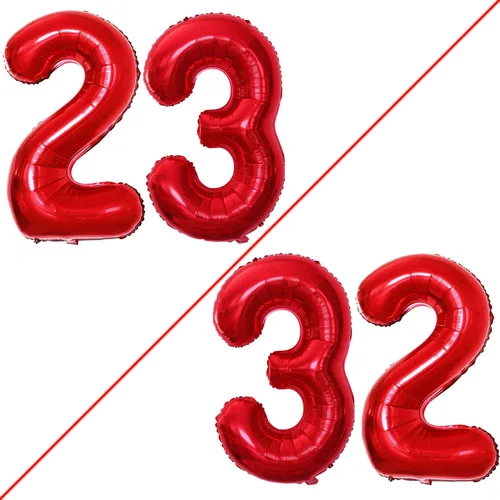 Vista 328 de Goer, conjunto de globos de papel aluminio para decoraciones de cumpleaños, globos de las letras de feliz cumpleaños y de números Oro