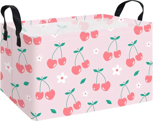 Vista 35 de Cesta de almacenamiento rectangular de tela con organizador de tela para juguetes, libros, ropa, regalos, mascotas - Perfecta para el hogar Rec