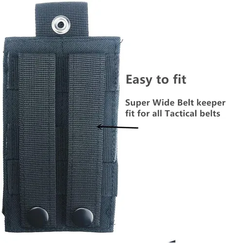 Vista 3 de Molle Tactical - Funda universal de nailon para radio compatible con Baofeng Midland Motorola Walkie talkies