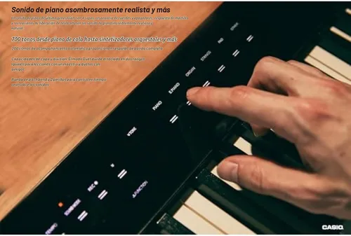 Vista 3 de Casio Privia PX-S3100 – piano digital con teclas ponderadas de 88 Delgado y elegante 700 tonos, 200 ritmos, Bluetooth Audio/MIDI, controles