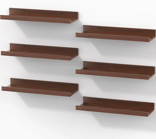 Vista 23 de BAYKA Estantes flotantes de 15.7 x 4.13 pulgadas para pared, decoración de Negro