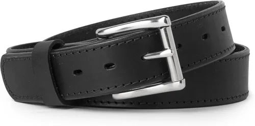 Vista 7 de El cinturón de cuero Baron para hombres Fabricado en EE. UU. Cinturón de cuero de grano completo para hombre Gris Avalancha