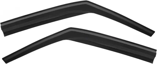 Vista 2 de OMAC Deflector de protección contra la lluvia de la visera de ventana para Dodge Sprinter 2003-2006 Humo 2 piezas