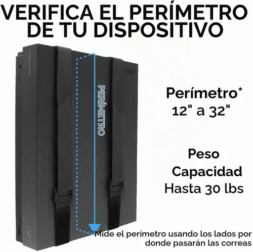 Vista 2 de HumanCentric Soporte de pared universal, negro, ajustable para cajas