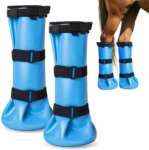 Vista 7 de Botas de remojo de caballos, botas de hielo para caballos que promueven la curación Hoof Soaking Boot and Poultice Boot Treatment, Horse Hoof Care