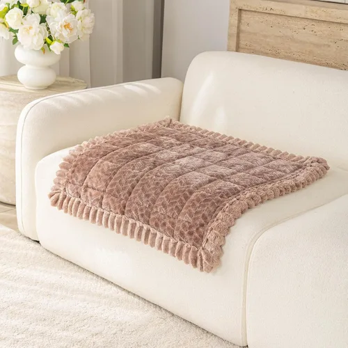 Vista 2 de Funda de sofá lavable para perros, funda antideslizante y mullida para silla de mascotas, protector de sofá de felpa suave para reposabrazos, apta