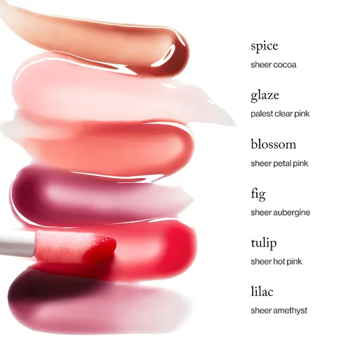 Vista 6 de goop Beauty Hydra-Barrier Gel Gloss Brillo de labios hidratante para hidratar y rellenar los labios Ácido hialurónico y vitamina E Blossom
