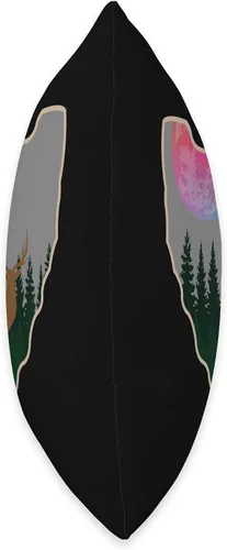 Vista 2 de Arrowhead Designs Ka. Arrowhead Caza Colorido Luna Llena Paisaje Lleno, 16x16, Multicolor