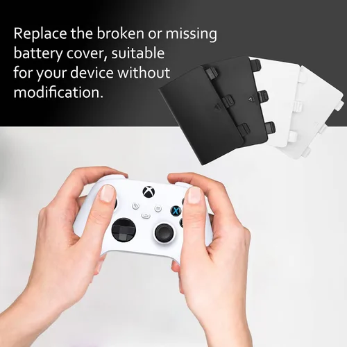 Vista 5 de KELIFANG Replacement Battery Cover Door Compatible with Xbox Series X, Xbox Series S Controller, Battery Back Shell Repair Part Compatible with Xbox