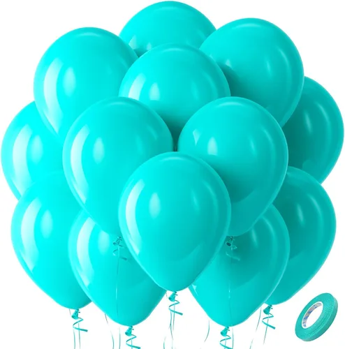 Vista 204 de Bezente Paquete de 150 globos de látex mate color burdeos de 5 pulgadas rojo (07-Red-G42)