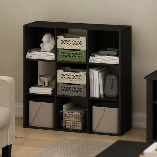 Vista 16 de Furinno Viola Estantería de Libros, Librero de 3 Niveles, Organizador de Almacenamiento en Cubos Estantería con Estante Abierto, con Contenedores