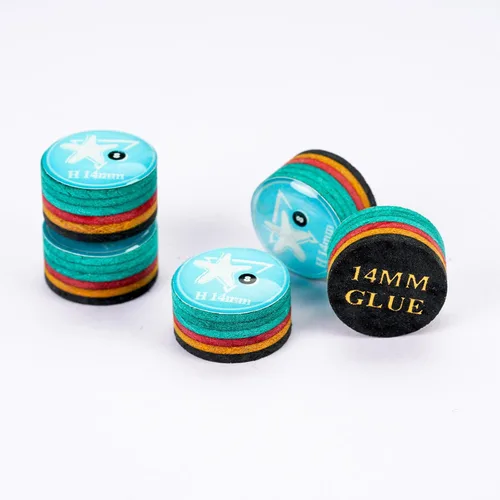 Vista 12 de CRICAL 5-Piece 6 Layer Billiard Cue Tips, Multi-Layer Pool Cue Tips Amarillo-0.551 in-M