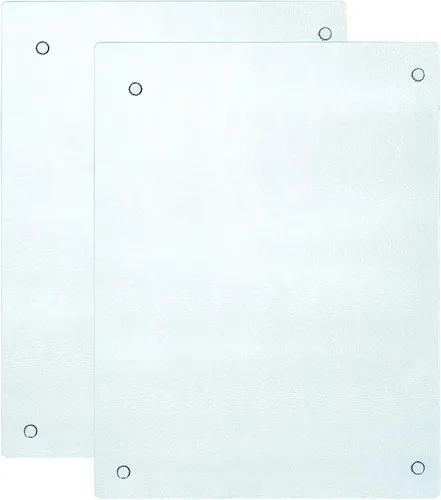 Vista 12 de Murrey Home Juego de tablas de cortar de vidrio para encimera de cocina, tablas de cortar de vidrio templado aptas para lavavajillas, pequeña Mármol