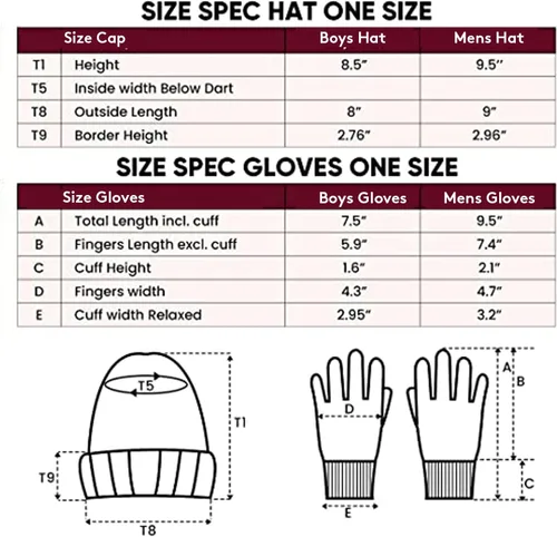 Vista 7 de Ultra Game NBA - Gorro de invierno súper suave para niños y niñas, con guantes de pantalla táctil extra cálidos