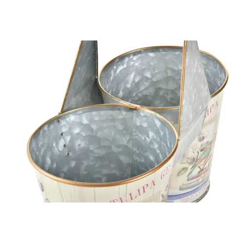 Vista 3 de Macetero DKD Home Decor Rosa Metal Shabby Chic 24 x 12 x 23 cm