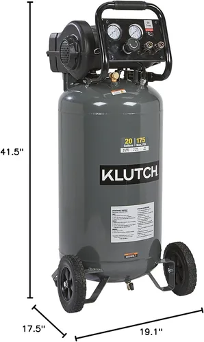 Vista 10 de Klutch Compresor de aire de 20 galones, 2 HP, 120 voltios, 175 PSI